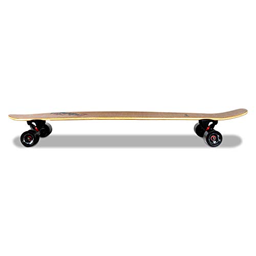 Lrfzhicg Longboard Cruiser 44 Inch Bamboo and Fiberglass Longboard