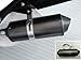 BADASS SHARKS Motorcycle 38mm Exhaust Muffler &Clamp Motorbike Scooter Dirt Pit Bike (Black)