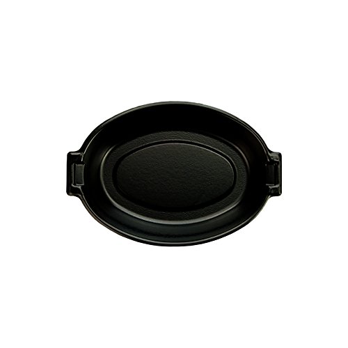 Dart 8CDBQR 8 oz Black Laminated Foam Casserole Dish (Case of 1000)
