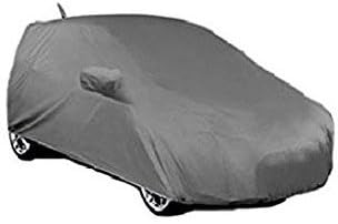 TGP Group Durable Water Resistant Car Body Cover with Antenna Mirror Pocket (AMP) Microfiber Glove Buckle and Storage Bag for Honda Jazz (Grey)