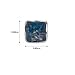 Ian and Valeri Co. Blue Green Amber Sterling Silver Square Contemporary Stud Earrings