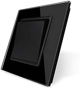 Llave de livolo Negro Interruptor de luz/interruptor basculante ...