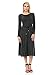 Pastel by Vivienne Women's Long Sleeve A-Line Midi Dress With Braided Tassel Belt included