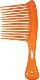 Annie Jumbo Rake Comb, Black/Bone/Red, 1.5 Count