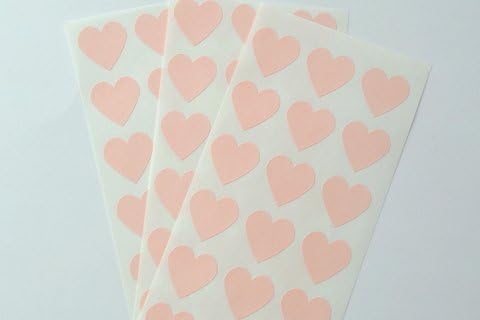Pale Pink Heart Stickers/set 72