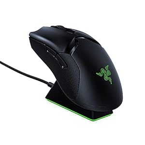 Razer-Viper-Ultimate-Wireless-Gaming-Mouse-with-Dock-Station-Gaming-Mouse-Ambidextrous-Light-and-Fast-20000-Dpi-Optical-Sensor-RGB-Chroma-Black Razer Viper Ultimate - Wireless Gaming Mouse with Dock Station (HyperSpeed Wireless Technology, Ambidextrous, Light and…
