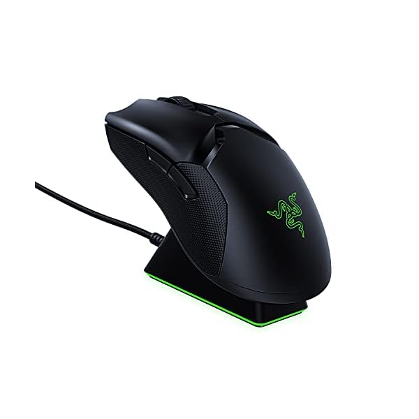 Razer-Viper-Ultimate-Wireless-Gaming-Mouse-with-Dock-Station-Gaming-Mouse-Ambidextrous-Light-and-Fast-20000-Dpi-Optical-Sensor-RGB-Chroma-Black Razer Viper Ultimate - Wireless Gaming Mouse with Dock Station (HyperSpeed Wireless Technology, Ambidextrous, Light and…