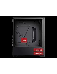 Bgears b-Voguish Frontal y lateral con vidrio templado de media torre de la caja de soporte E-ATX placa base