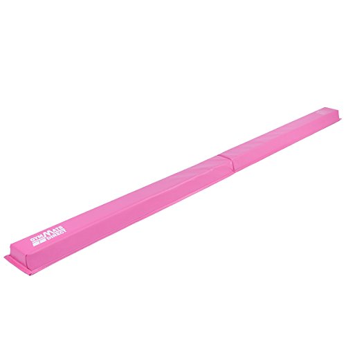 Gymnastics Beam for Kids, 9' Folding Floor Balance Beam for Home Practice, Pink - Thumbnail 3