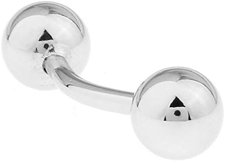 Mens Barbell Ball Shirt Cufflinks With Presentation Gift Box Suit Wedding Business
