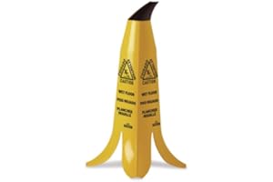 NexStep Commercial Products NCP6948 13 x 12 x 24 in. Banana Safety Sign - Yellow & Black