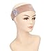GEX Beauty Flexible Velvet Wig Grip Wig Band Scarf Head Hair Band Adjustable Fastern (Cream)