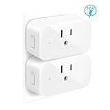 YTE SWA5 Smart Plug, Wifi Outlet Works with Alexa Mini Socket with Timer Function, No Hub Required, 16A(2 pack)