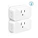YTE SWA5 Smart Plug, Wifi Outlet Works with Alexa Mini Socket with Timer Function, No Hub Required, 16A(2 pack)