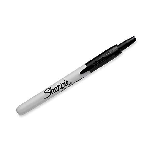 SHARPIE Retractable Permanent Markers, Fine Point, Black, 12 Count Pricepulse