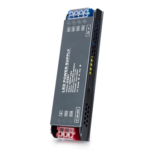 BRIMETI Transformer 220 V 24 V LED Driver 300 W Ultra Slim Transfo 12.5 A Power Adapter, 220 V AC to 24 V DC Converter, Low Voltage Power Supply Constant LED Transfo