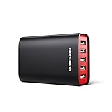 Poweradd 40W/8A 5-Port USB Charger Desktop Charging Station with Smart Charge for Smartphones, Tablets and USB-Enabled Devices
