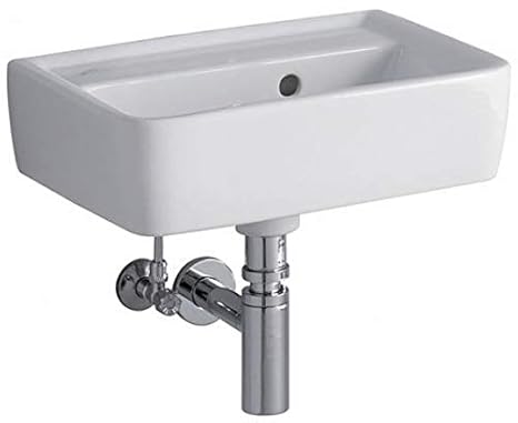 Keramag Handwaschbecken Renova Nr. 1 Plan, ohne Hahnloch, mit Überlauf 45x32cm weiß(alpin), 27214800