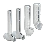 Truebro 82193 Lav Guard 2 100 Series Undersink Piping Cover with 2 Angle Valves and 2 Supply Covers, For Tubular P-Traps, China White