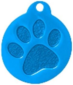 GoScribe 100 Premium Round w/Paw Pet Tags Blank - Anodized Aluminum