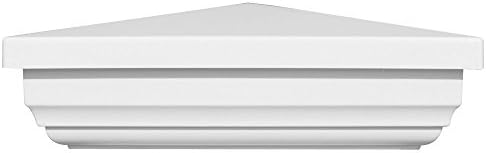 Outdoor Essentials Vinyl New England Fence Post Cap White 5 In X 5 In Amazon Com