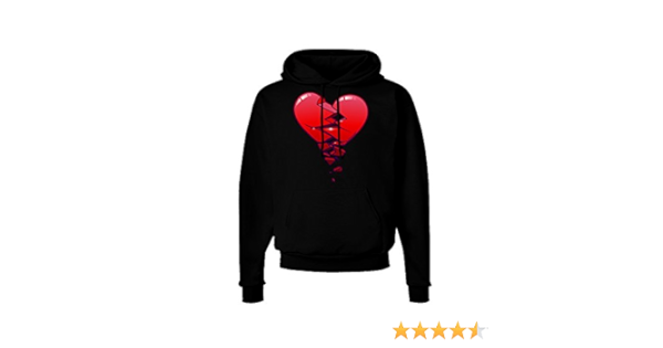 Amazon Com Tooloud Crumbling Broken Heart Dark Hoodie Sweatshirt Clothing Shoes Jewelry