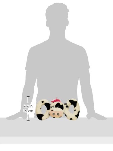 Jolly Pets Jolly Tug-a-Mal Cow Tug/Squeak Toy, Large