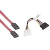 Wired--Up 1 SATA Power Adapter Cable and 1 SATA Data Cable