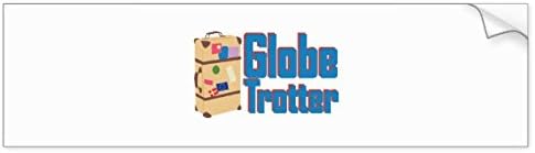 Globe Trotter Bumper Sticker - Sticker Graphic - Auto, Wall, Laptop, Cell, Truck Sticker for Windows, Cars, Trucks