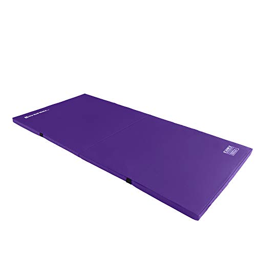 We Sell Mats Bi-Folding Gymnastics Crash Landing Mat Pad, Safety for Tumbling, Back Handspring Training and Cheerleading, 4 ft x 6 ft x 2 Inch Thick