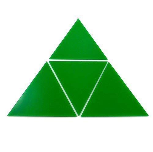 Super Cool Creations Green Triangle Mosaic Wall Tiles - Pack of 10-20cm x 20cm