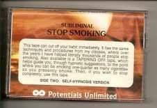 Stop Smoking: A Subliminal Persuasion/Self-Hypnosis Tape