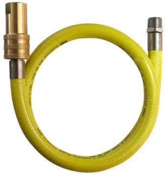 1/2" SALVUS CATERHOSE Commercial Yellow Gas Catering Pipe Hose 1.5M Long 1500mm