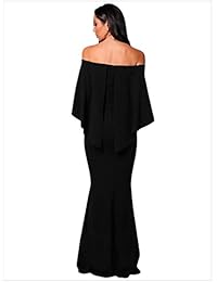 Vestido largo para mujer, diseño de sirena formal, para noche