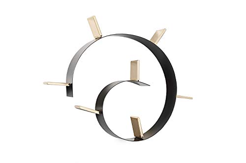 Kartell Book Worm MT.3.2 04NR, Plastic, Black, 320x20x19cm