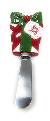 Christmas Holiday Spreader Knives Set of 4 For Cheese, Spread And Dips