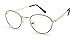 Small Vintage Aviator Style Metal Frame Reading Glasses | Gold and Silver Frame (Black | Gold, 1.00)