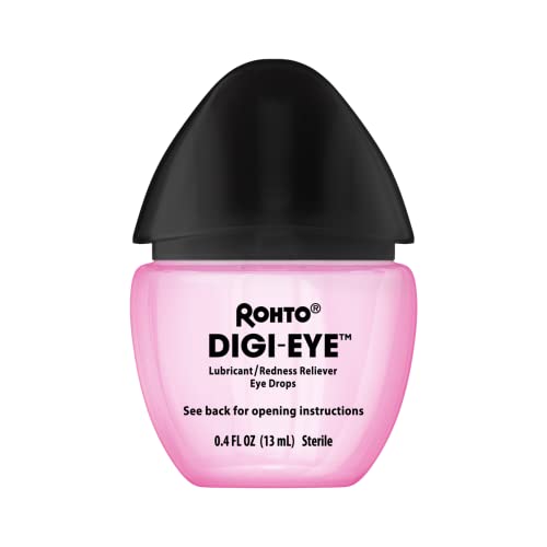 Rohto DigiEye Cooling Eye Drops for Digital Eye Strain, 0.4 Fl Oz