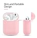 Airpods Case – BlUEWIND Drop Proof Air Pods Protective Case Cover Silicone Skin, Cute Fur Ball Airpods Keychain/Strap, Apple Airpods Accessories, Best Gift for Girls and Women, Pinkthumb 1