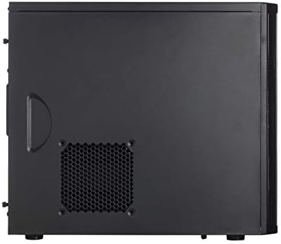 Core 1100 - Mini Tower Computer Case - mATX - High Airflow And Cooling - 1x 120mm Silent Fan Included - Brushed Aluminium - Black