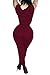 Crazy Women's Sexy Letter Hoodie Bandage Sport Jumpsuit Romper Clubwear-wine-M