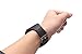 V-MORO Samsung Gear S Band, Premium Leather Band Samsung Smartwatch Replacement Strap Band for Samsung Gear S (Black)