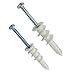 Drywall Anchors Plastic Self Drilling Wall Anchors with Screws Assortment Kit, Includes 2 Sizes, 6 and #8 Anchors