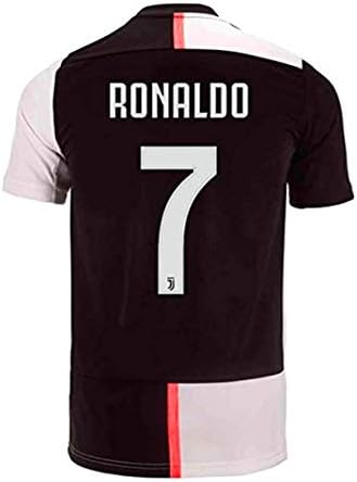 New Season Juventus 2019-2020 7 Cristiano Ronaldo Home Mens Soccer Jersey Color Black/White (S-XL)