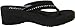 Cobian Women's Tiffany Wedge Flip Flop, Black, 9 M US