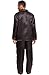 Alexander Del Rossa Mens Satin Pajamas Set, Satin Pajamas for Men, Silk PJs with Matching Sleep Mask Black with Gold Piping Large (A0752BLKLG)