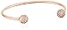 Fossil Rose Gold Tone Pave Ball Cuff Bracelet