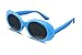 FEISEDY Sunglasses White Oval Clout Goggles for Women Men Retro Round Trendy Rimmed Clueless Costume Frame B2253