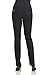 Rekucci Jeans Women's Ease in to Comfort Fit Stretch Straight Leg Denim Pants (8SHORT,Black Denim)