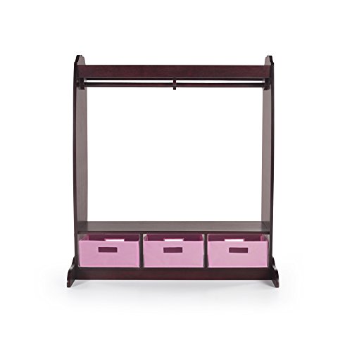 Guidecraft Dress Up Storage Espresso Kids' Costume Dresser, Armoire
